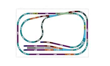 Amazon.com: Rokuhan Layout Plan AH Complete Track Set (34.6